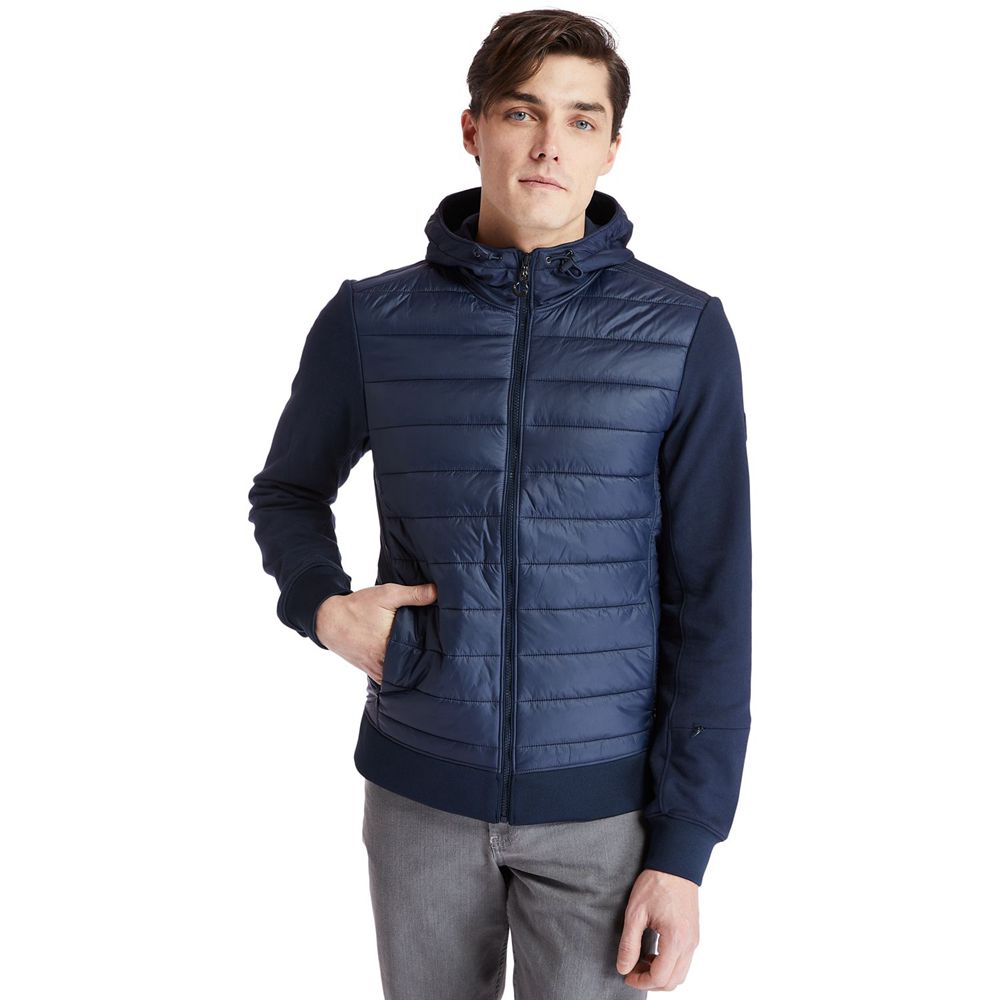 Chaquetas Timberland Argentina Hombre - Mt. Cabot Hybrid - Azul Marino - FMAPTZ-102